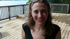 Jessica on the deck