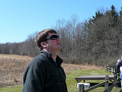 Dan looking at the buzzards