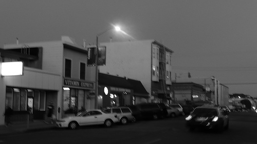 Irving Street (black and white)
