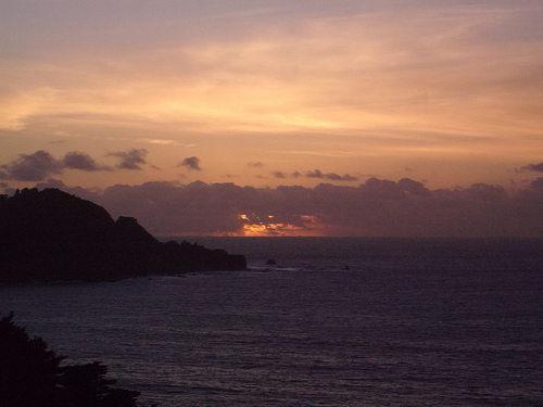sunset at Lands End