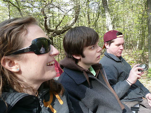 Jessica, Ed and Jim on the Silver Lake Sand Dunes ride