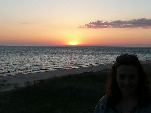 Jessica at sunset