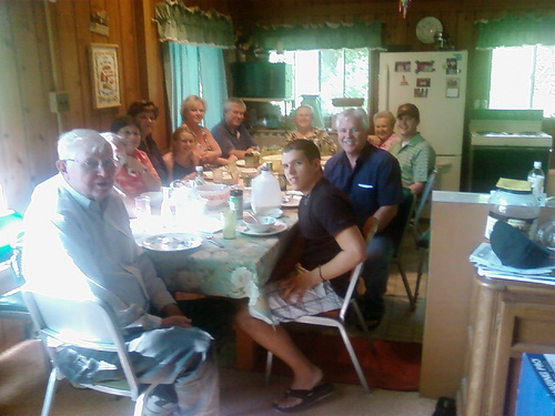 Dinner at Grandma and Grandpa's at Michago