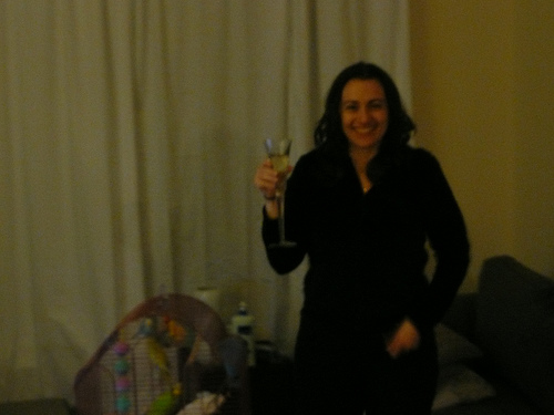 Jessica celebrating New Years 2009