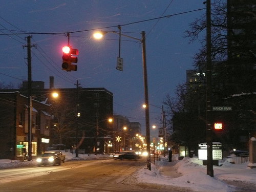 Detroit Avenue at Manor Park