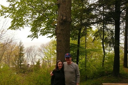 Jessica and Dan on the bluff at Michago